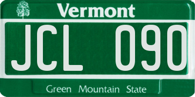 VT license plate JCL090