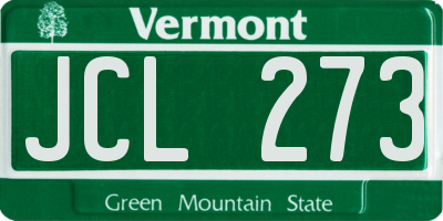 VT license plate JCL273