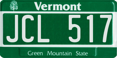 VT license plate JCL517