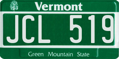 VT license plate JCL519