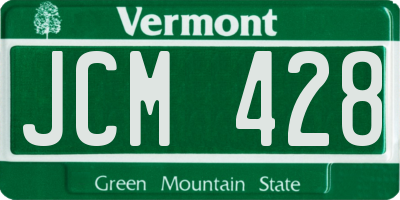 VT license plate JCM428