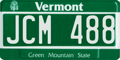 VT license plate JCM488