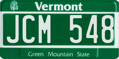 VT license plate JCM548