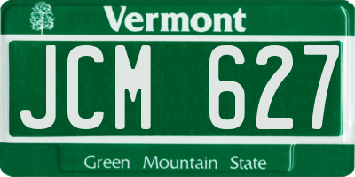 VT license plate JCM627
