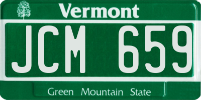 VT license plate JCM659