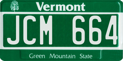 VT license plate JCM664