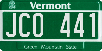 VT license plate JCO441