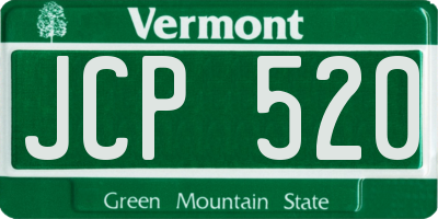 VT license plate JCP520