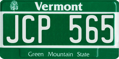 VT license plate JCP565