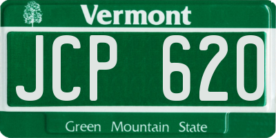 VT license plate JCP620