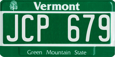 VT license plate JCP679