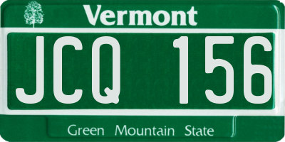 VT license plate JCQ156