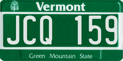 VT license plate JCQ159