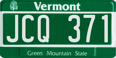 VT license plate JCQ371