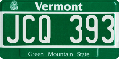 VT license plate JCQ393