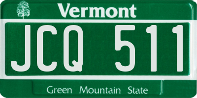 VT license plate JCQ511