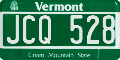 VT license plate JCQ528