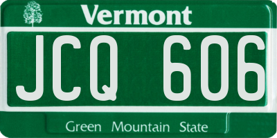 VT license plate JCQ606