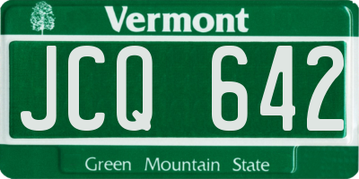VT license plate JCQ642