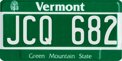 VT license plate JCQ682