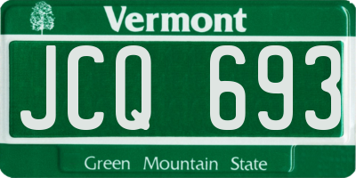 VT license plate JCQ693
