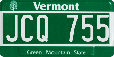VT license plate JCQ755