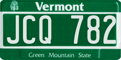 VT license plate JCQ782