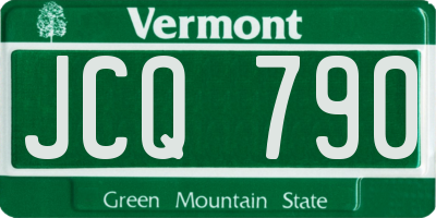 VT license plate JCQ790