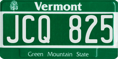 VT license plate JCQ825