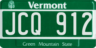 VT license plate JCQ912
