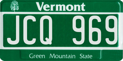 VT license plate JCQ969