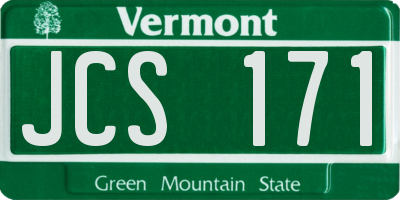 VT license plate JCS171