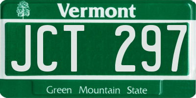 VT license plate JCT297