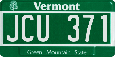 VT license plate JCU371