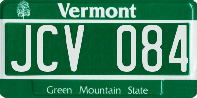 VT license plate JCV084