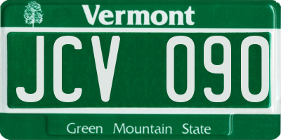 VT license plate JCV090