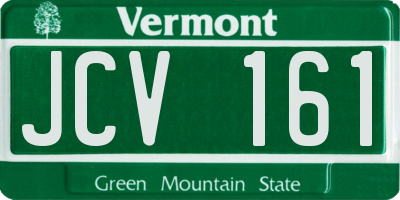 VT license plate JCV161