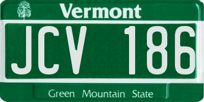 VT license plate JCV186