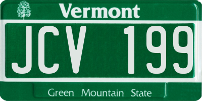 VT license plate JCV199