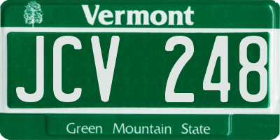 VT license plate JCV248