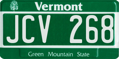 VT license plate JCV268