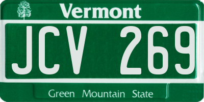 VT license plate JCV269