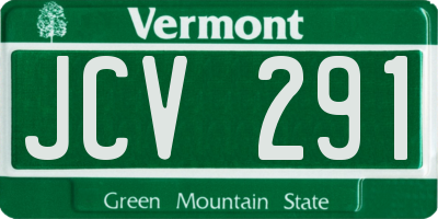 VT license plate JCV291