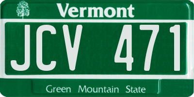 VT license plate JCV471