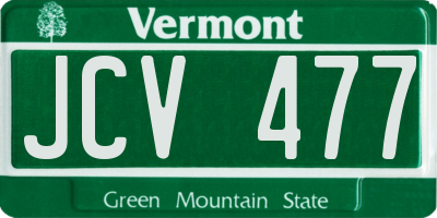 VT license plate JCV477