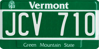 VT license plate JCV710