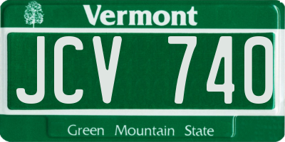VT license plate JCV740