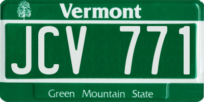 VT license plate JCV771