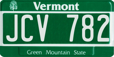 VT license plate JCV782
