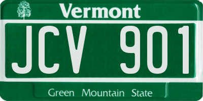 VT license plate JCV901